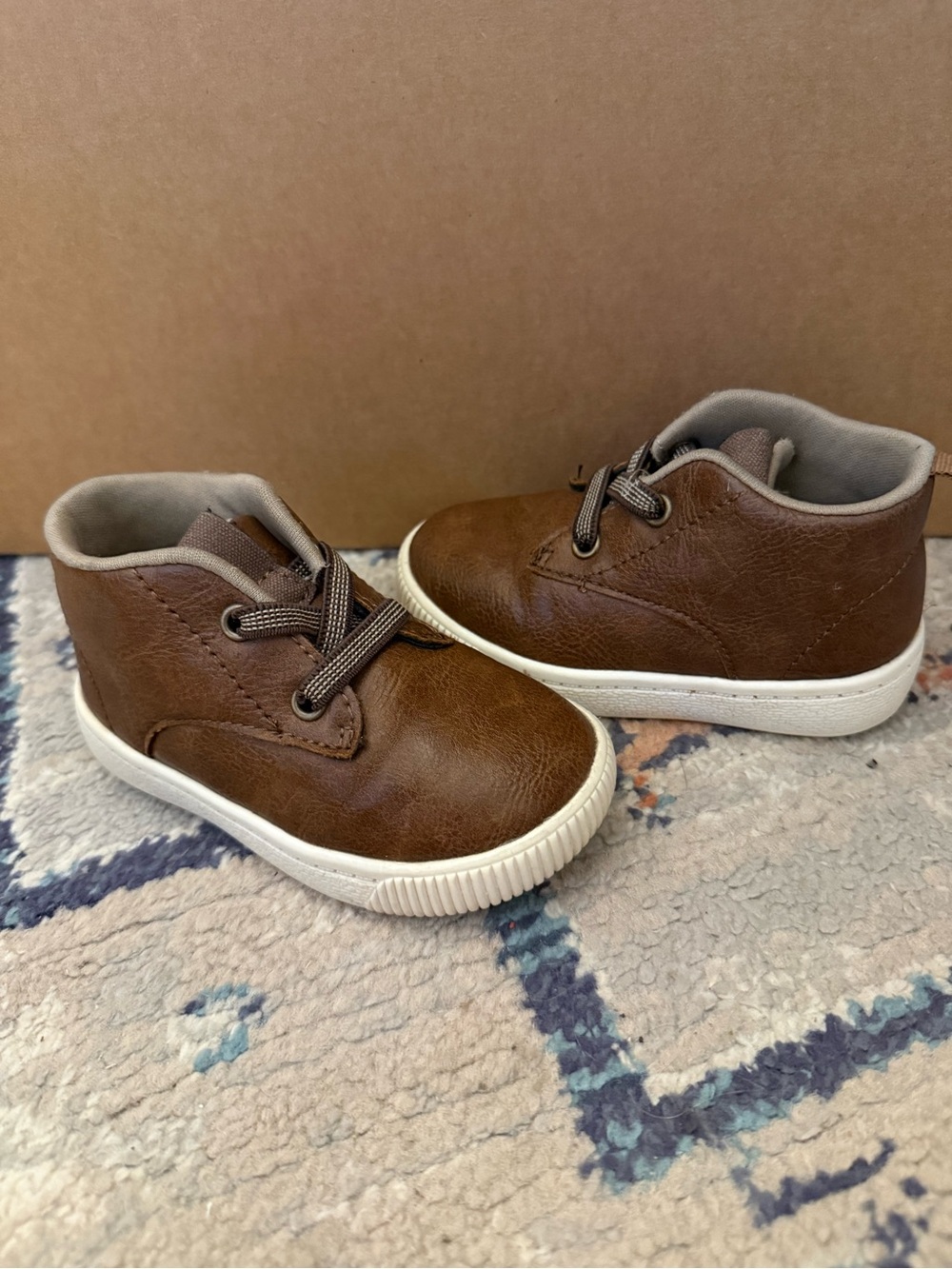 Carter’s Kids Brown High-Top Casual Sneakers